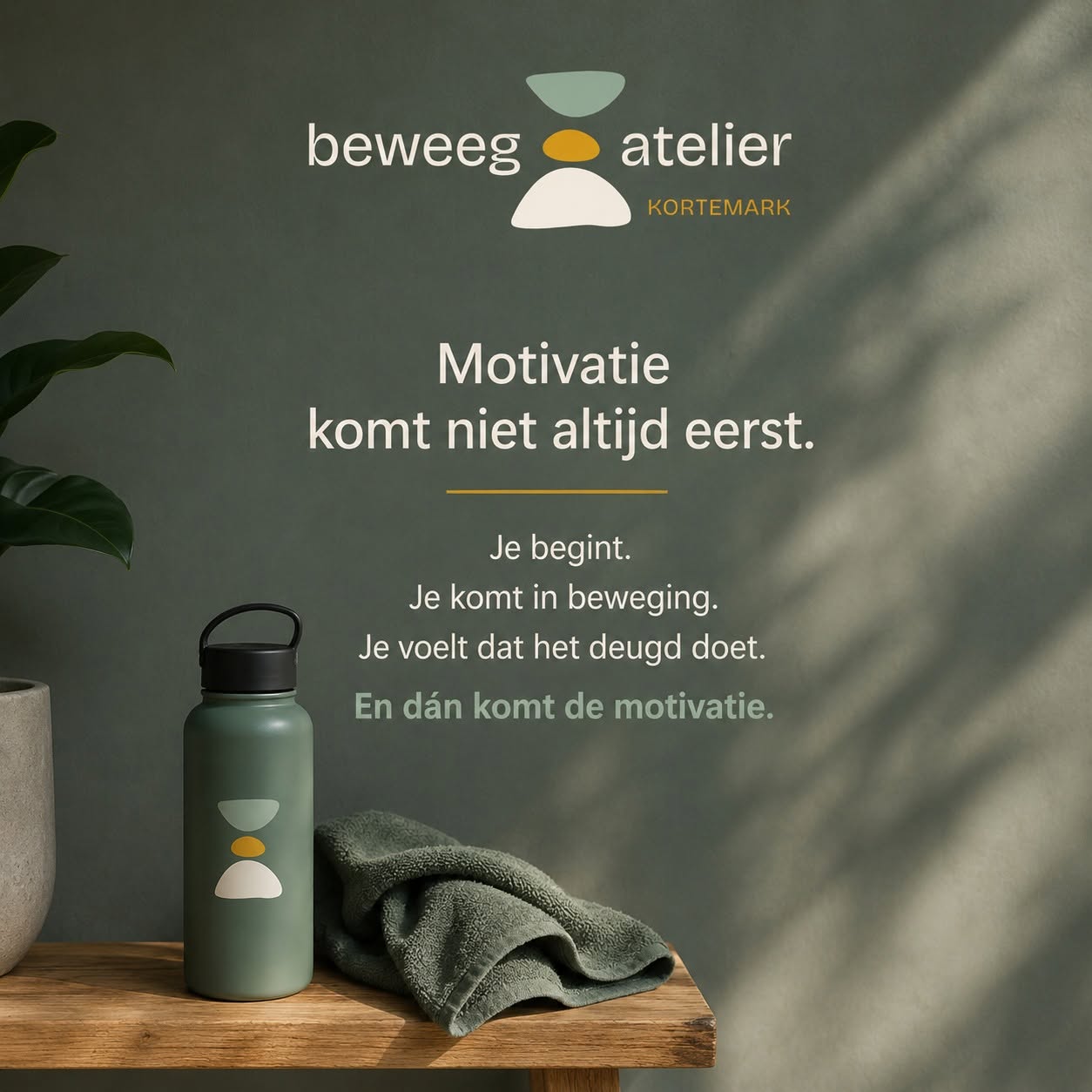 Motivatie komt niet altijd eerst — je begint, en dan komt de motivatie